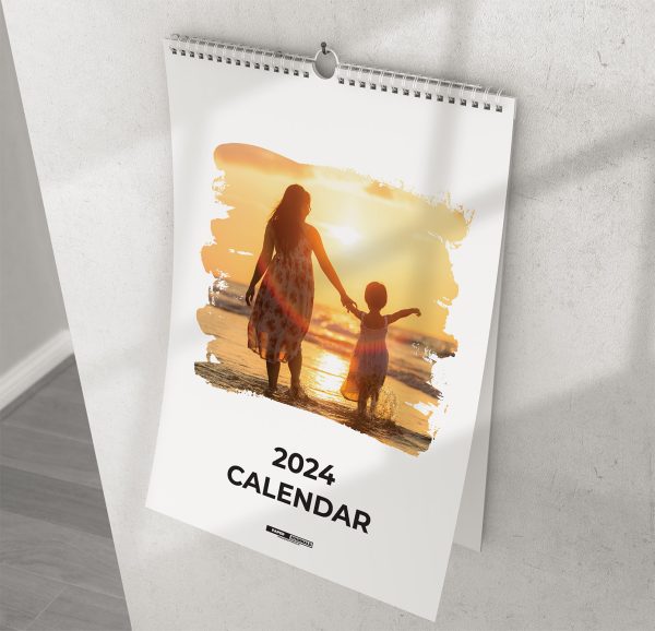 A3 Personalised Wall Calendar photo effect