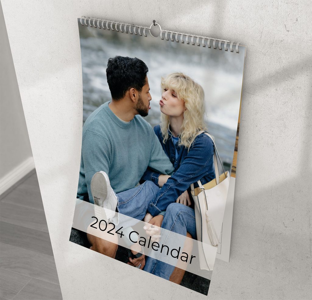 Personalised calendar with photos