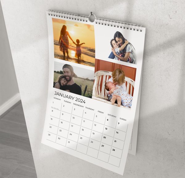 A3 Personalised Wall Calendar Multi Pics