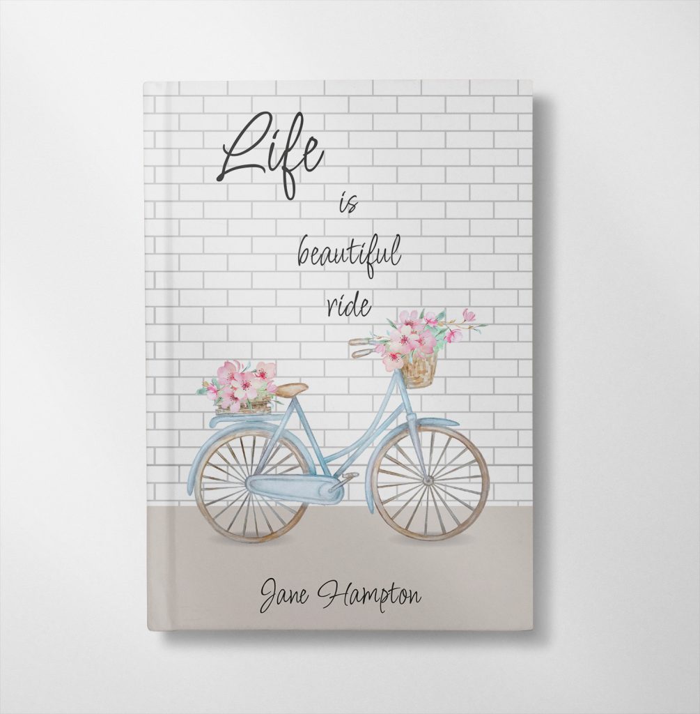 personalised Beautiful life ride design diary