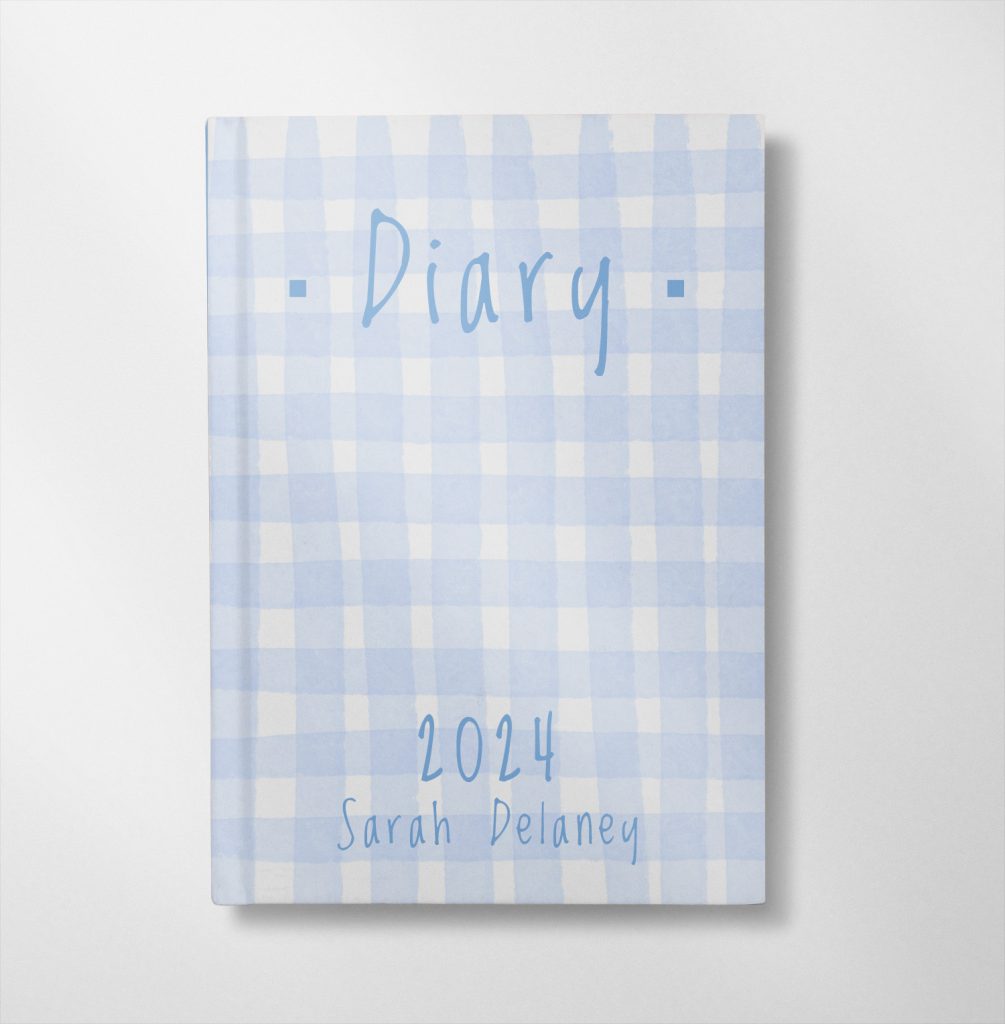 custom printed patterned 2024 diary