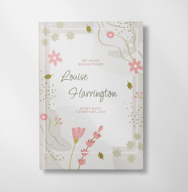 personalised Elegant Floral design notebook