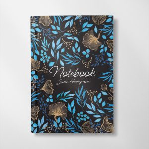 personalised Floral Watercolour design notebook