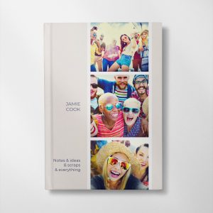 personalised photo upload notebook