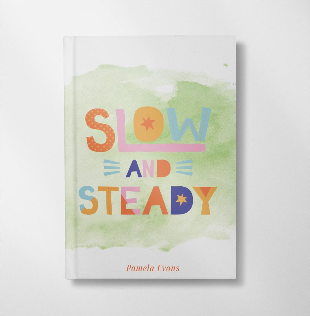 personalised Slow and steady design notebook