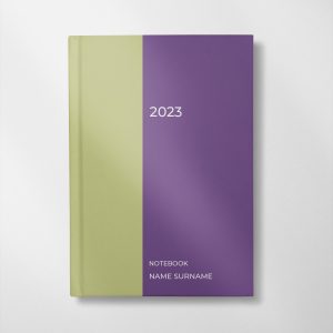 Personalised green and purple design Notebook