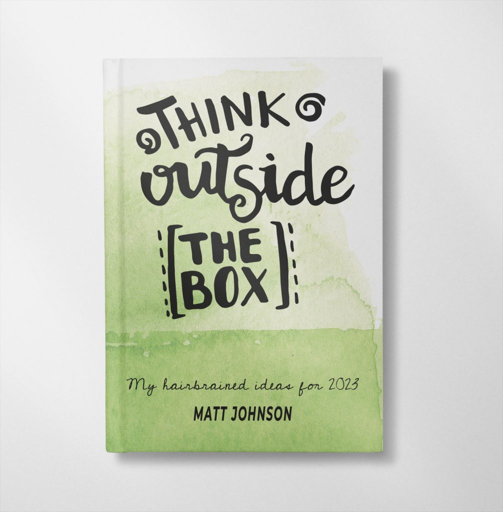 Personalised Think outside the box design Notebook