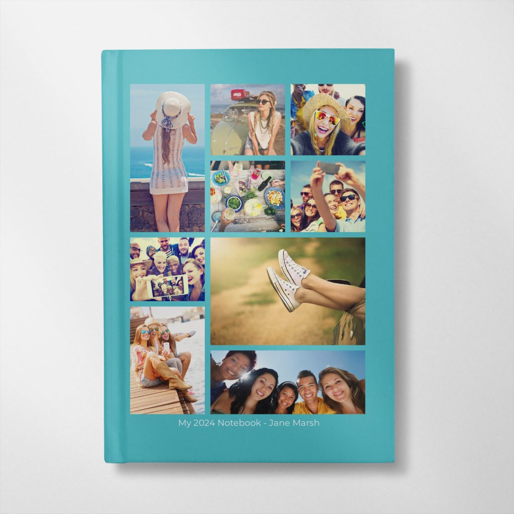 personalised photo upload notebook