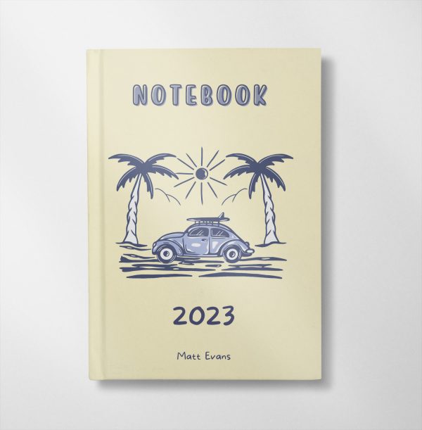 Personalised surf & bug design Notebook