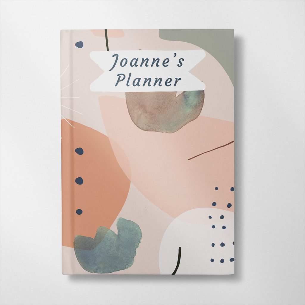 Personalised Abstract Neutral Notebook Cover