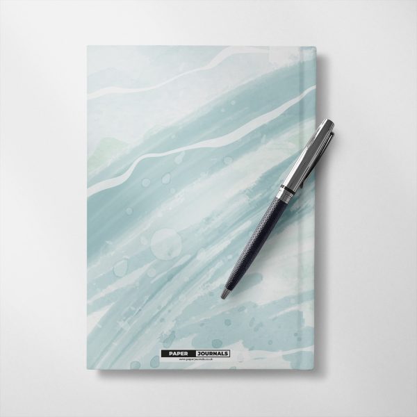Personalised Abstract design Notebook - Green