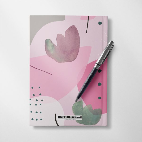 Personalised Abstract Pink Notebook