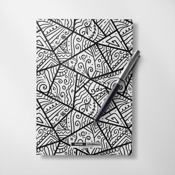Personalised Black and white doodle design Notebook