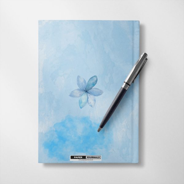 Personalised Blue Floral design Notebook