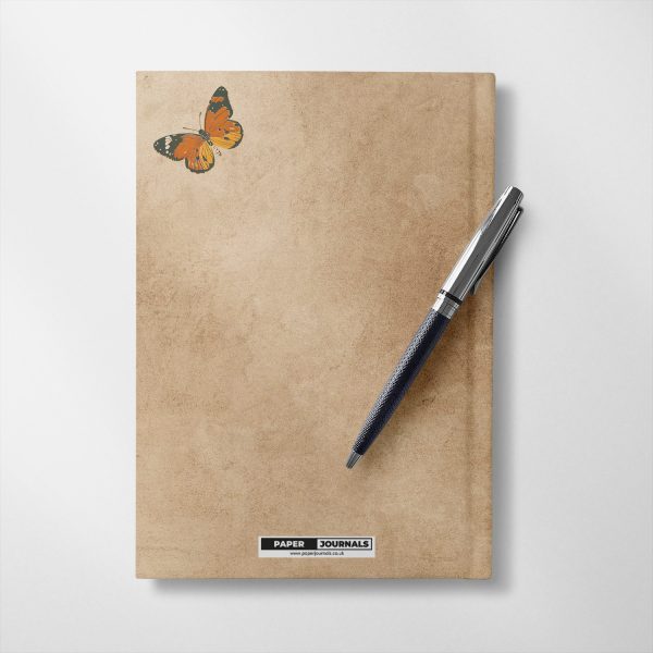 Personalised Brown Scrapbook style design Notebook