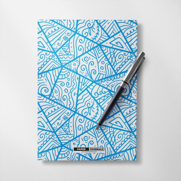 Personalised Cyan Doodle design Notebook