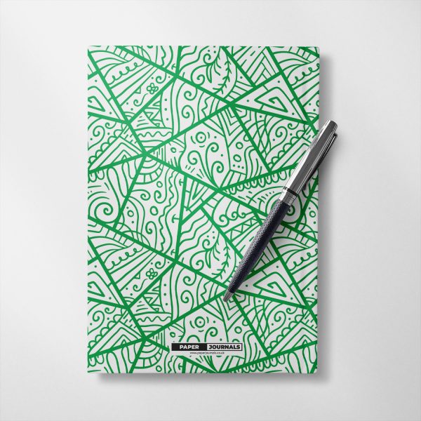 Personalised Green doodle design Notebook