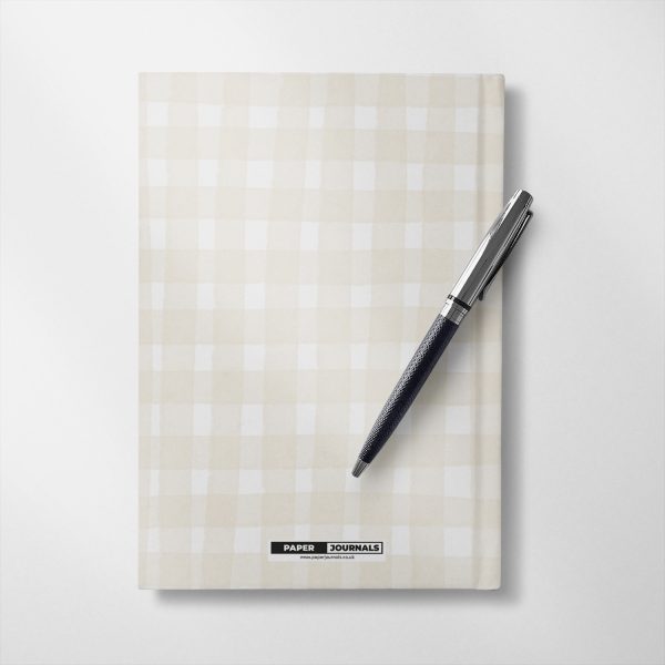 Personalised Natural plaid design Notebook