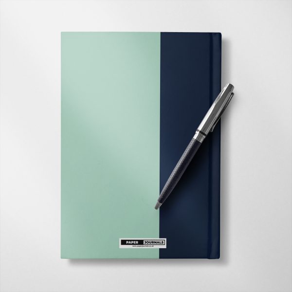 Personalised Blue and mint colour Notebook