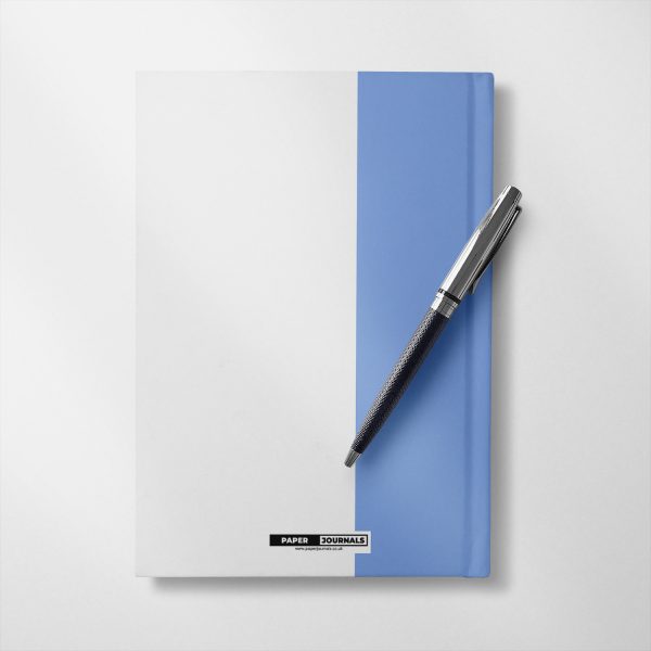 Personalised Blue and white Notebook