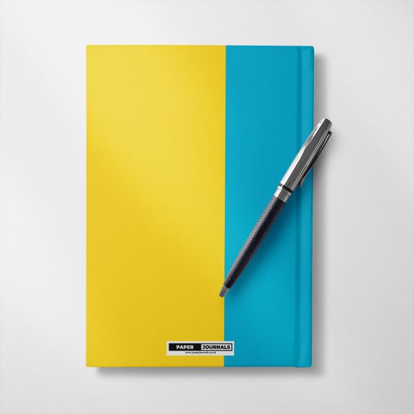 Personalised Blue and yellow Notebook