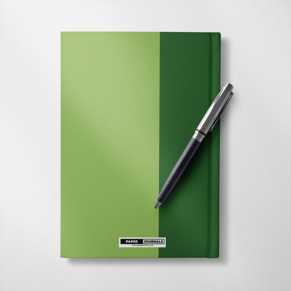 Personalised forest and moss green colours Notebook