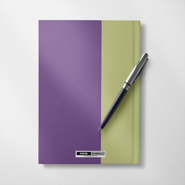 Personalised green and purple Notebook