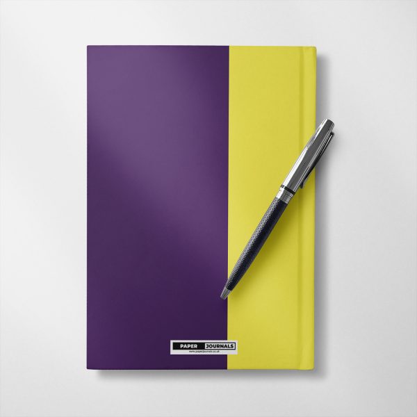 Personalised lemon and purple Notebook