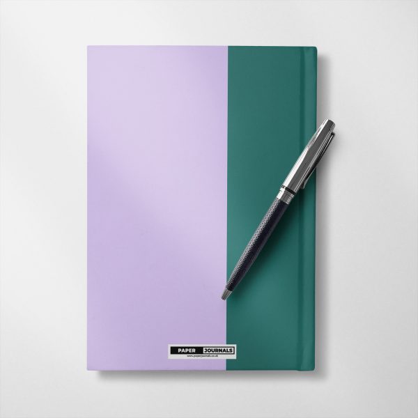 Personalised lilac and green Notebook