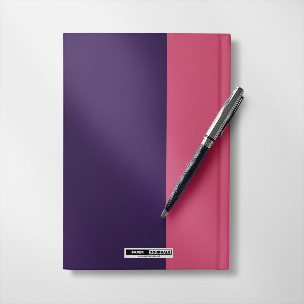 Personalised pink and  purple Notebook