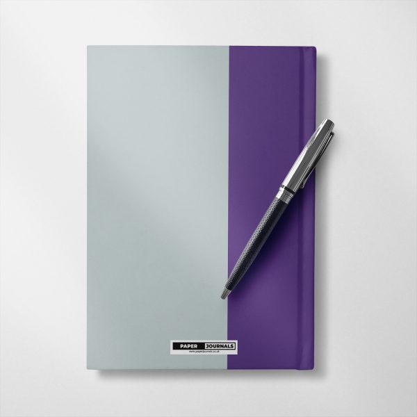 Personalised Purple & ice white Notebook