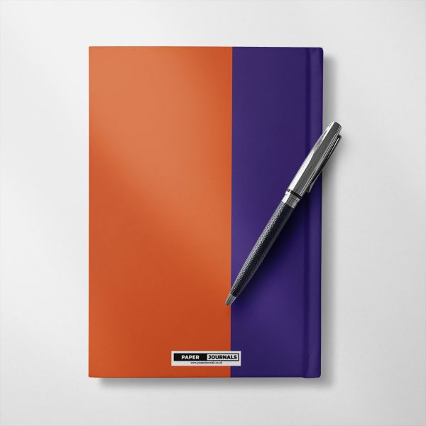 Personalised Purple & orange Notebook