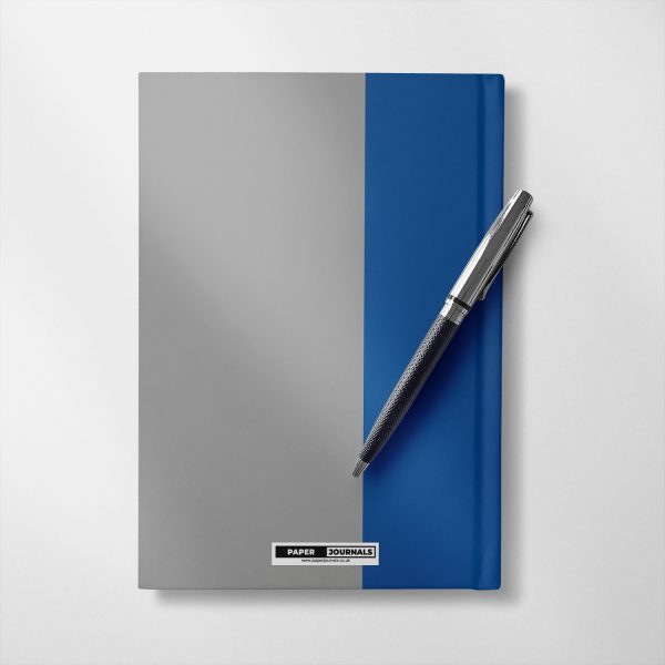Personalised Blue and silver design Notebook