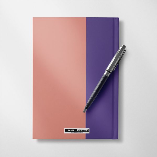 Personalised Violet and dahlia colour Notebook
