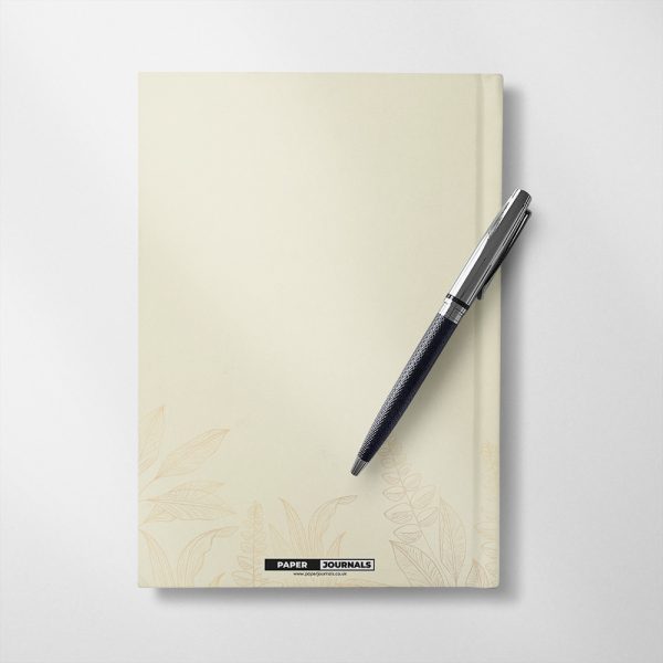 Personalised Yellow Floral Notebook