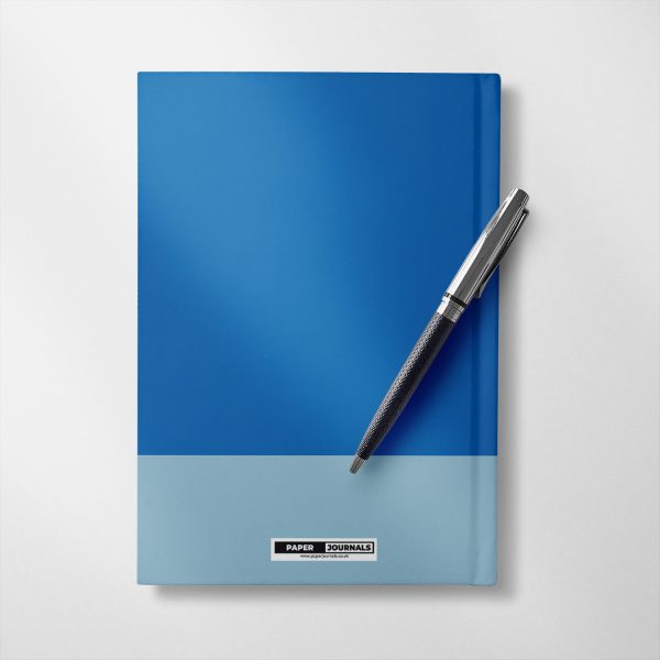 Personalised Blue and Aquamarine Colour notebook