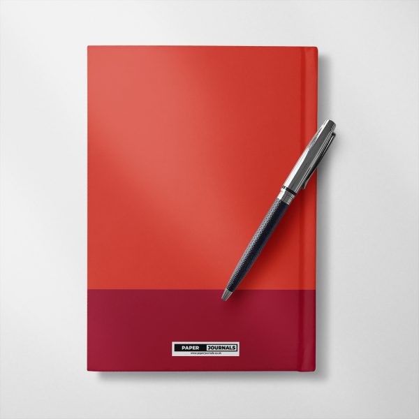 Personalised Fiesta and Jester Red Colour notebook