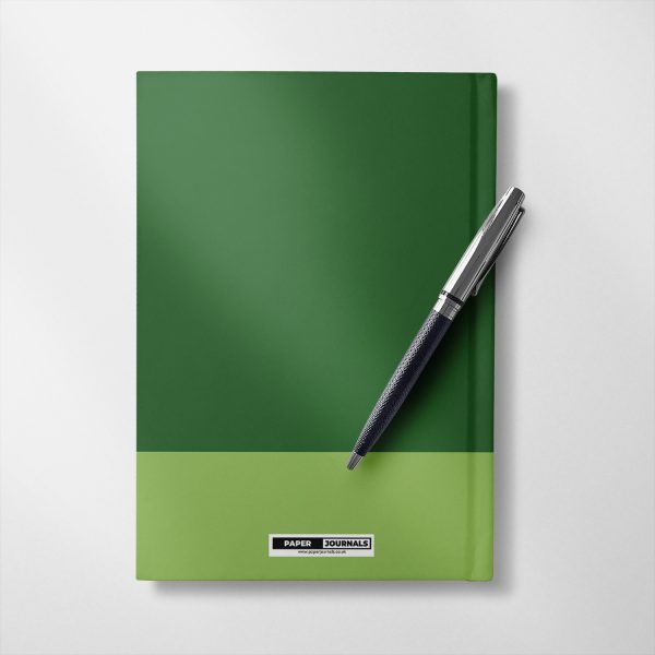 Personalised Forest and Moss green Colour notebook