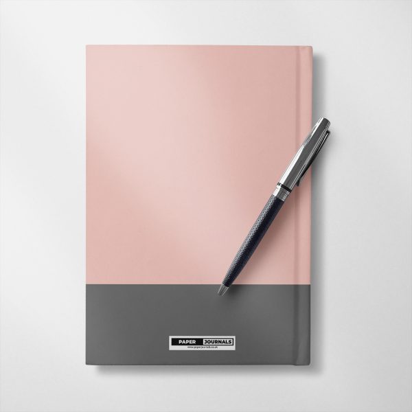 Personalised Pink and grey Notebook