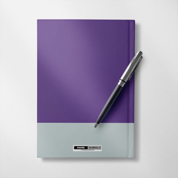 Personalised Purple and ice colour Notebook