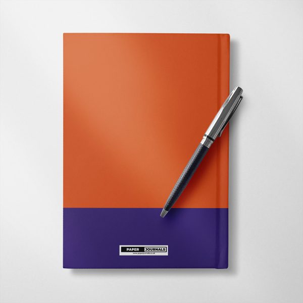Personalised Purple & Orange Notebook