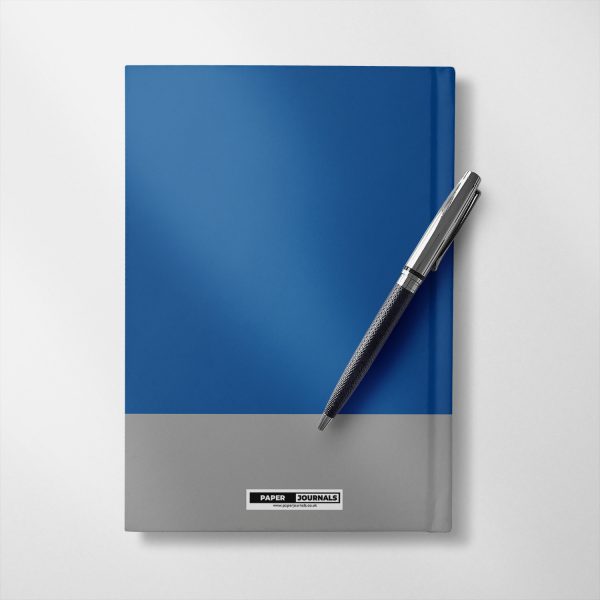 Personalised Sea blue and silver colour Notebook
