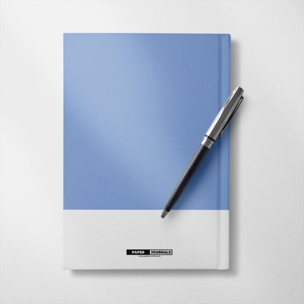 Personalised Sky blue and white colour Notebook