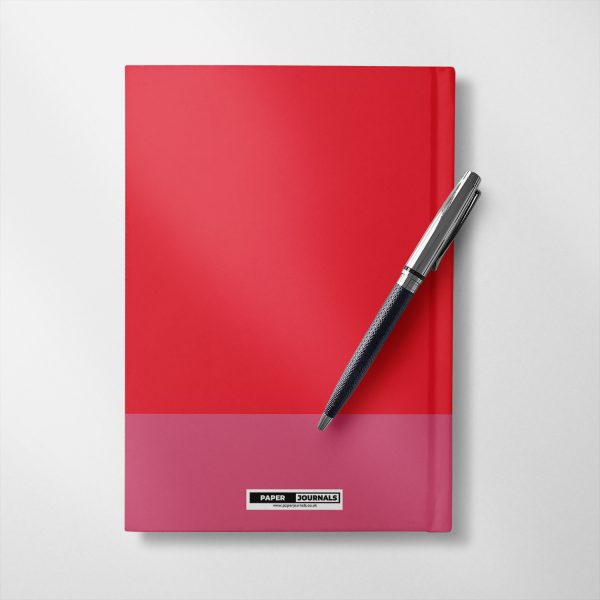Personalised Tomato red and rose colour Notebook