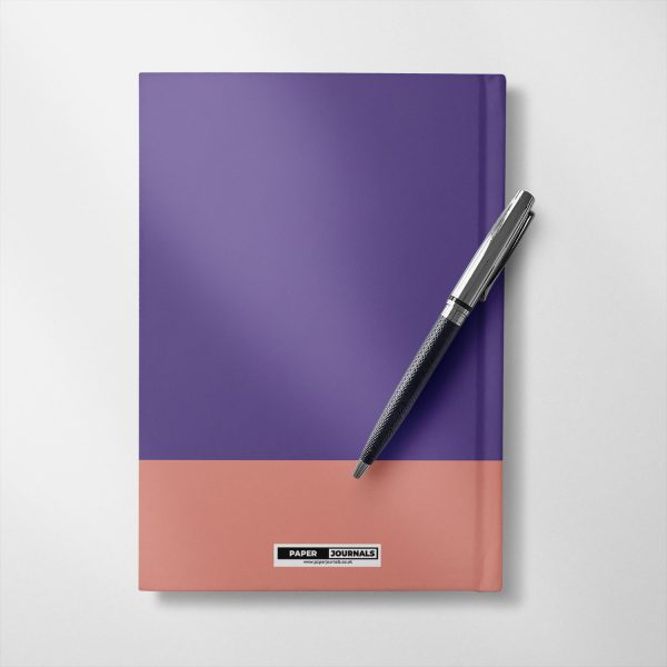 Personalised Violet and dahlia colour Notebook