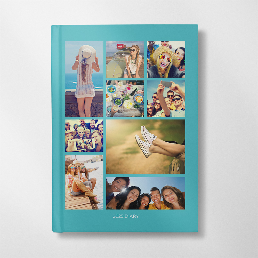 photo upload personalised 2025 diary