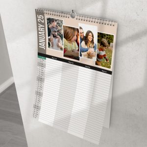 2025 family planner calendar with photo upload