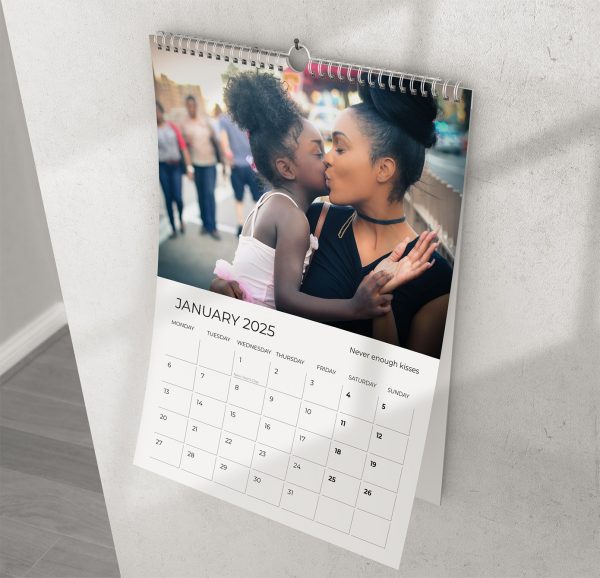 2025 Personalised Photo upload calendar